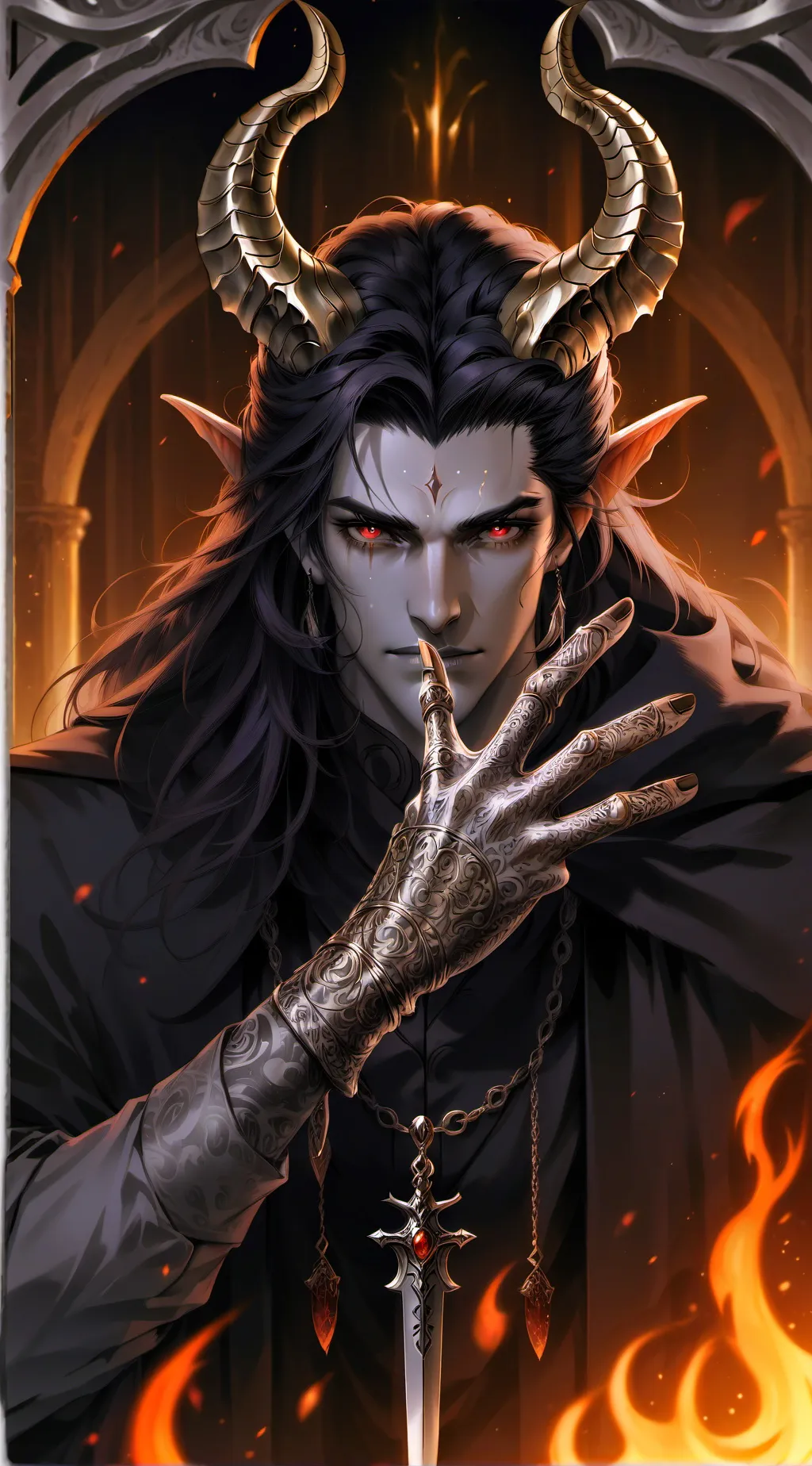ai character: Люцифер  background