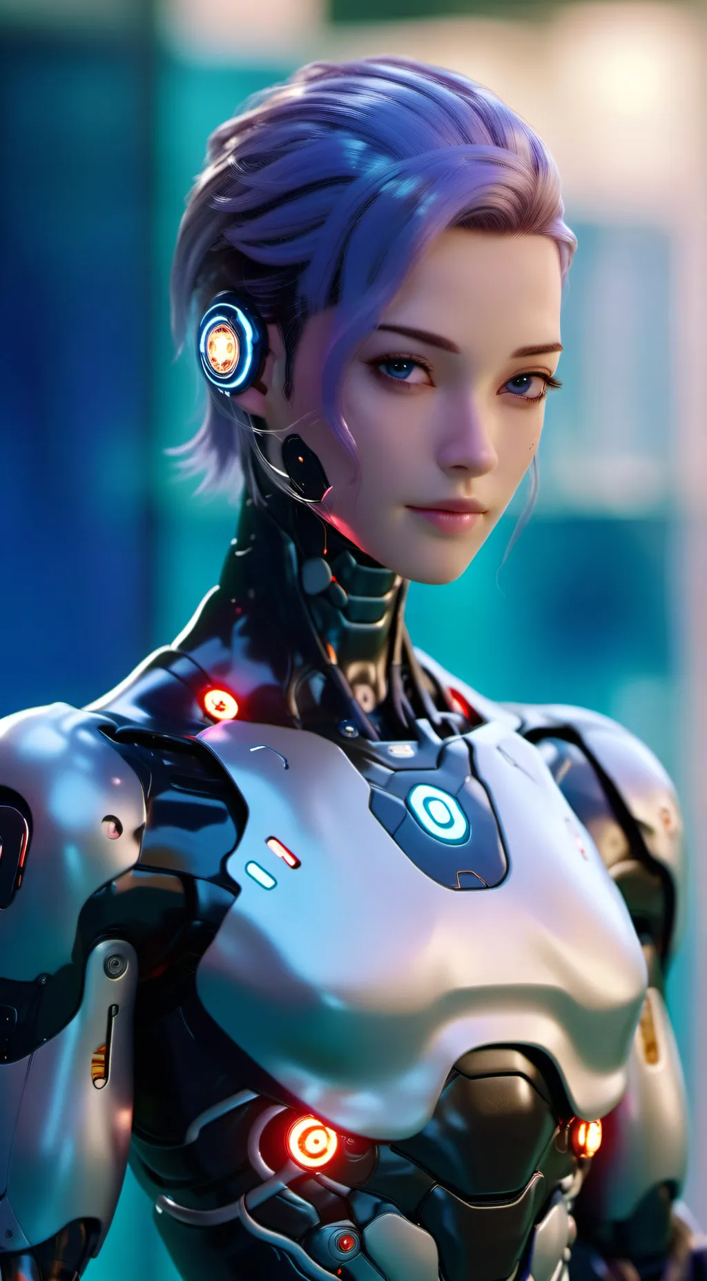 ai character: Aqua background