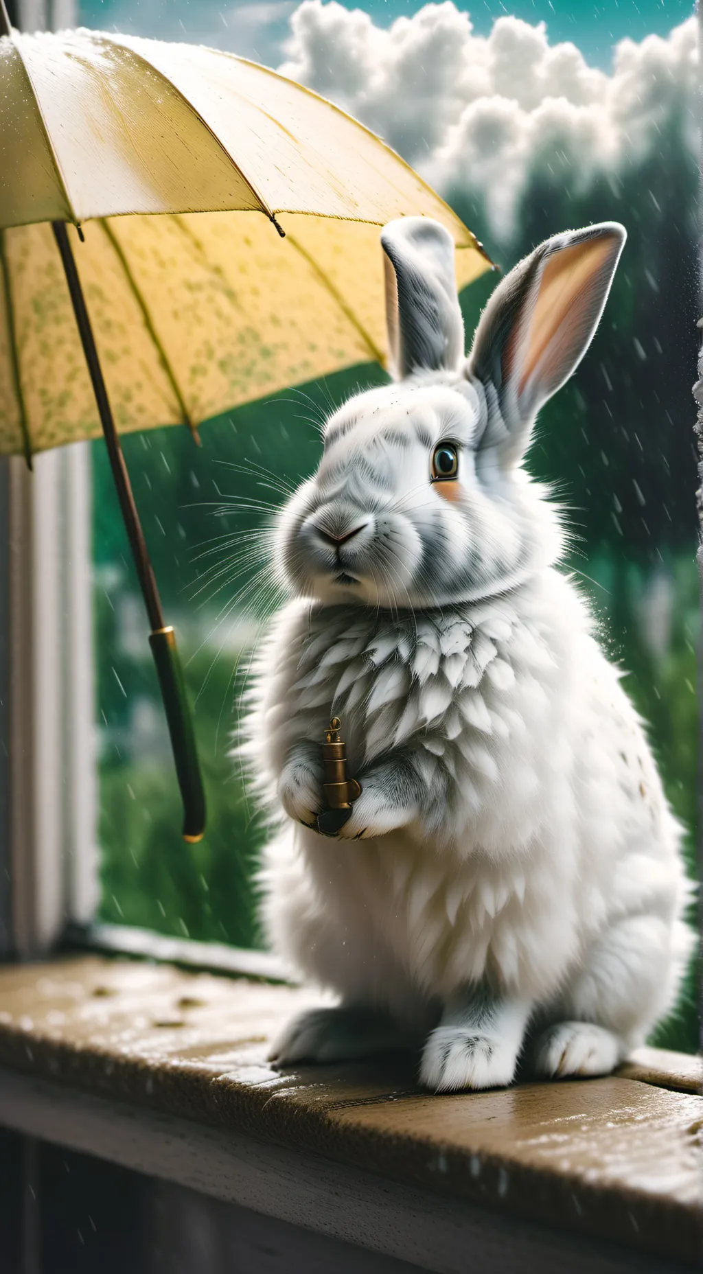 ai character: FlurryTheCloud background