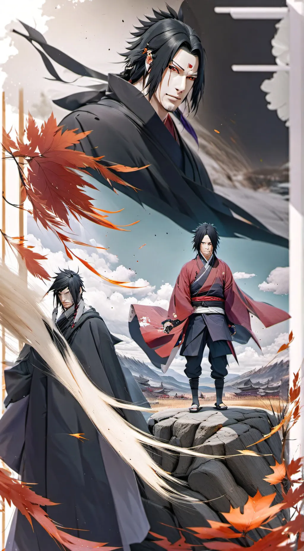 ai character: Itachi and Sasuke' background