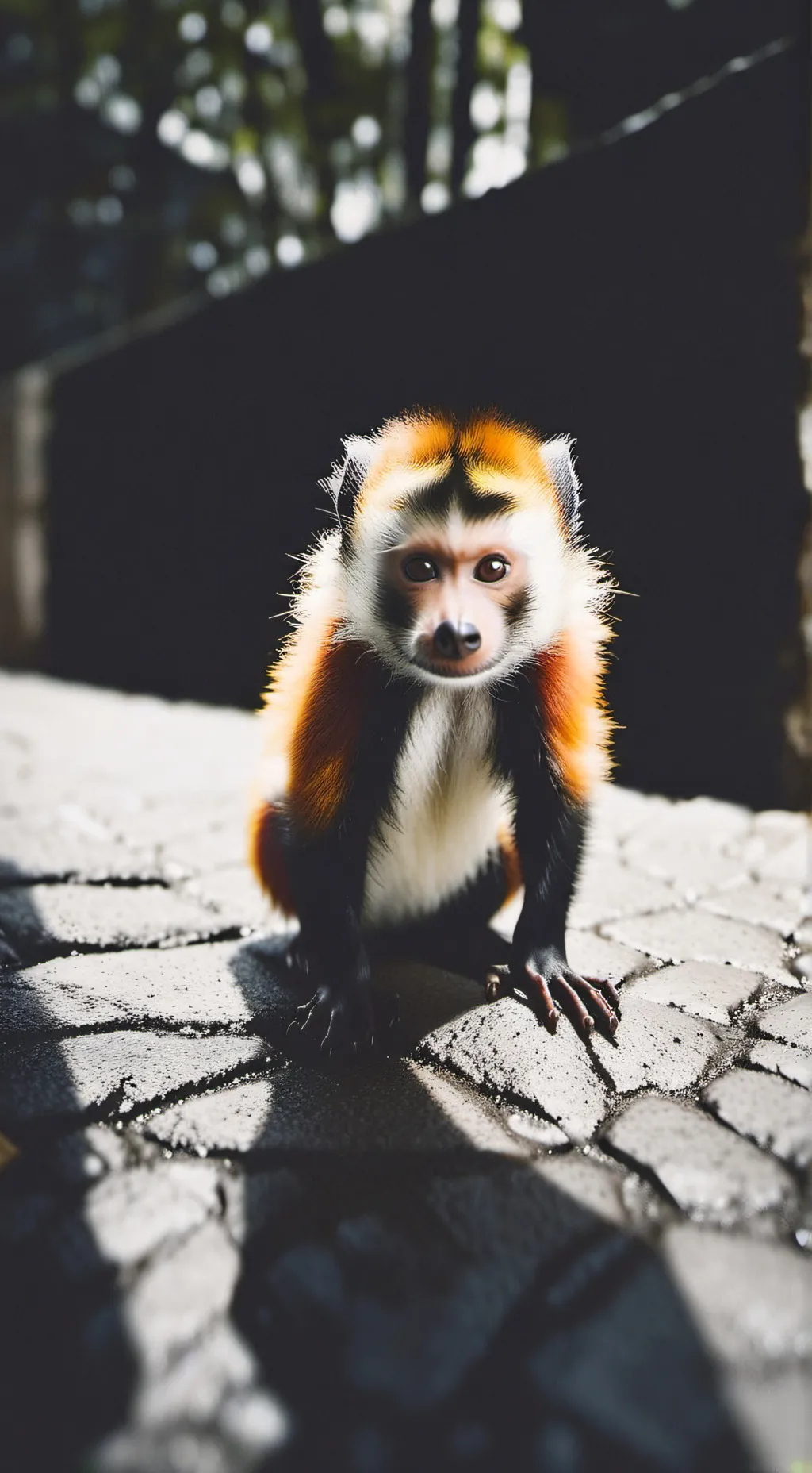 ai character: pee monkey background