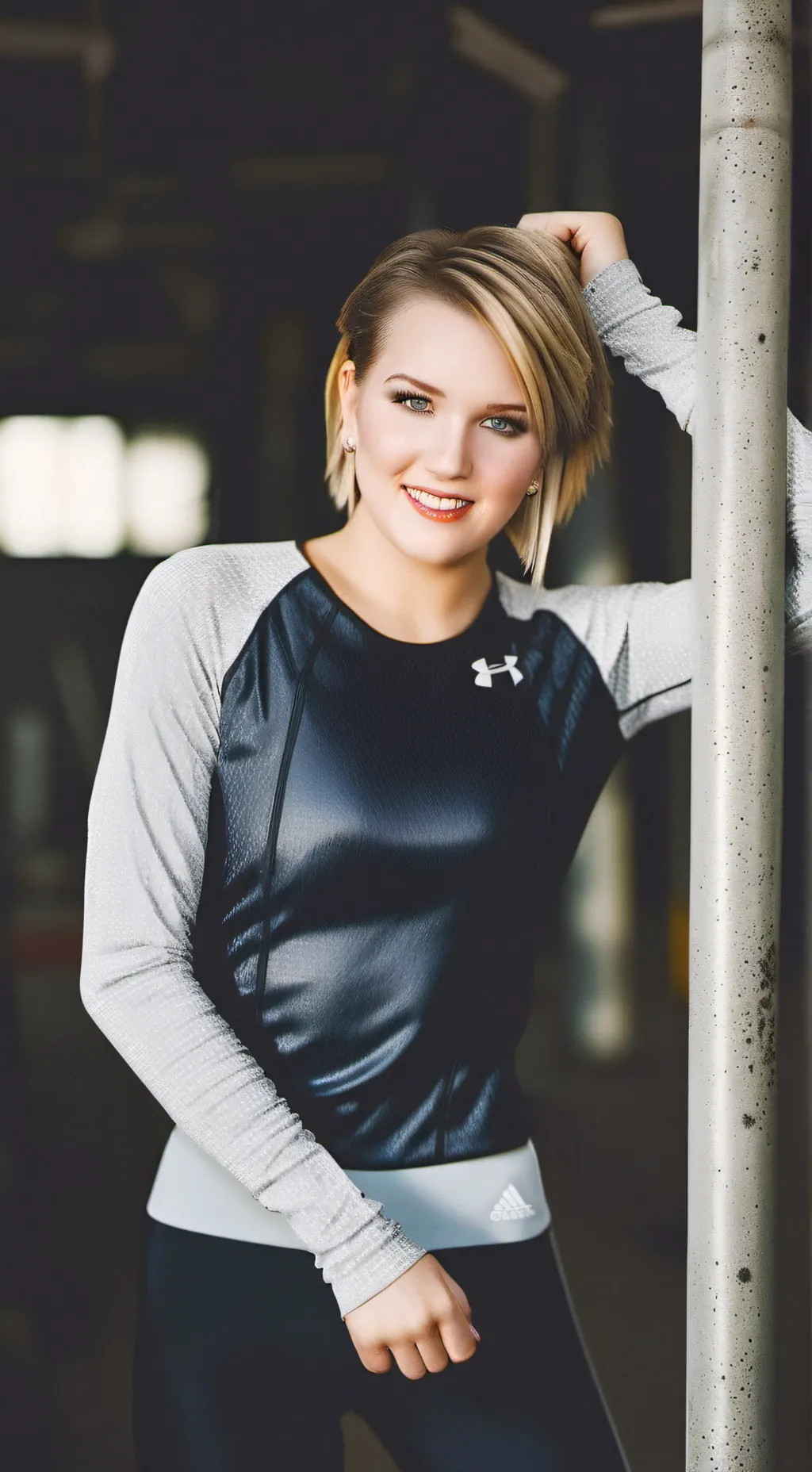 ai character: kate at the GYM background