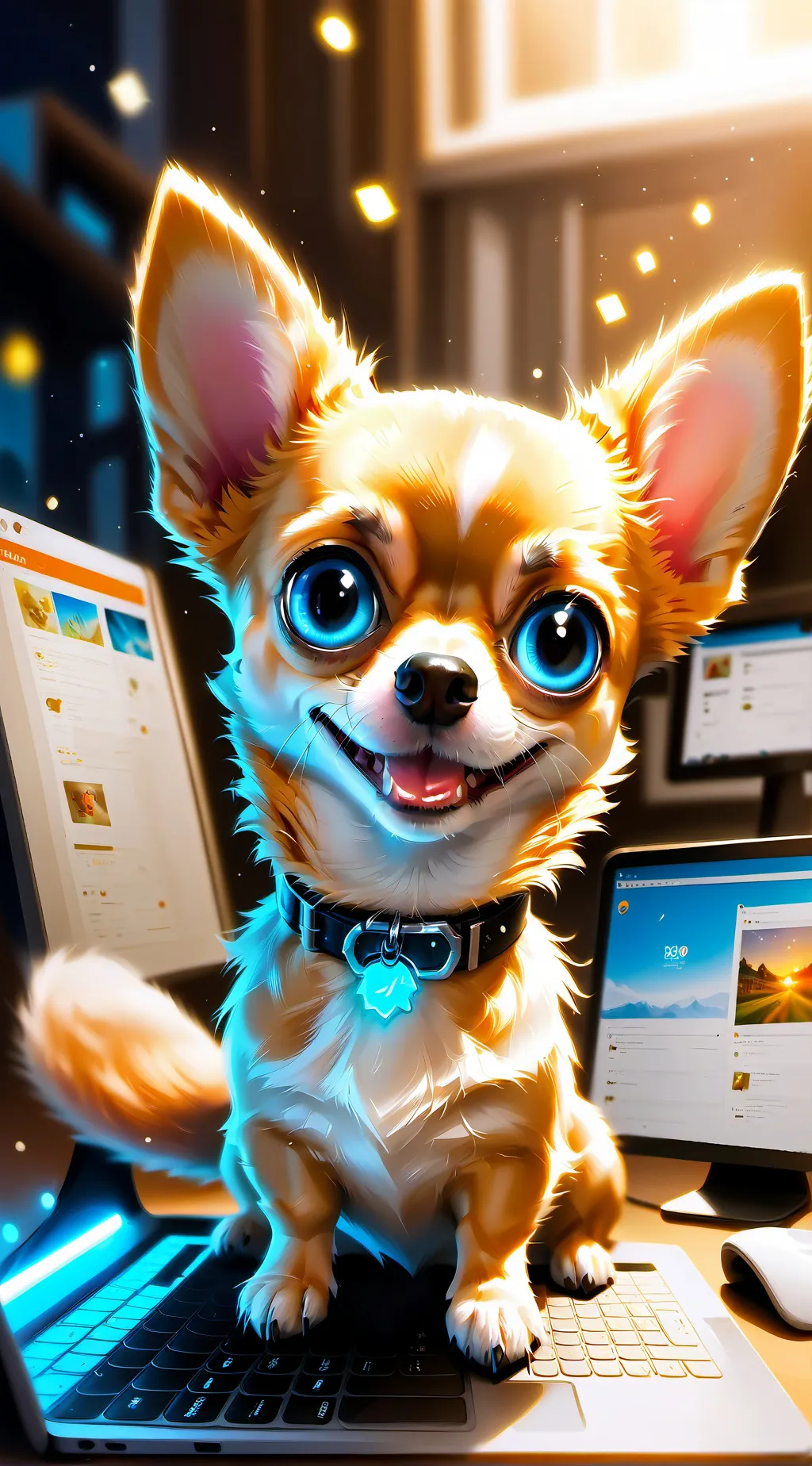 ai character: Byte background