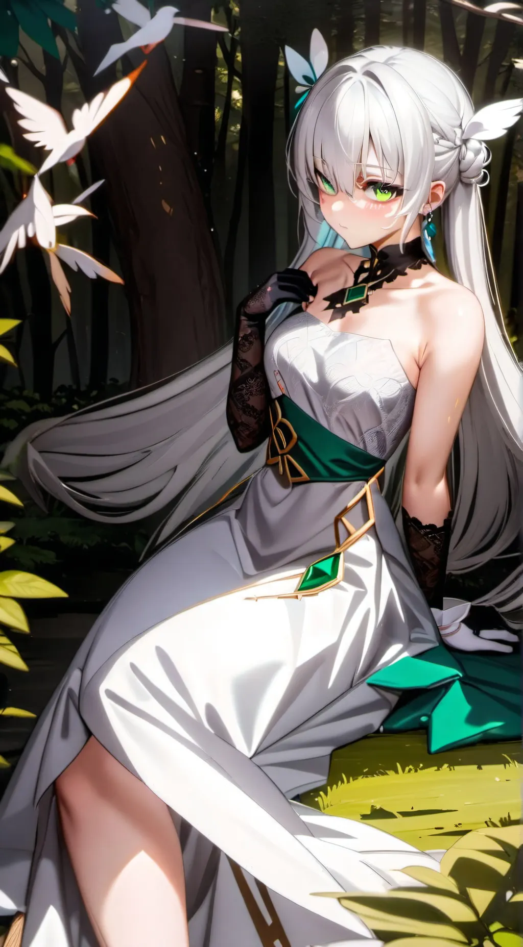 ai character: elf princess background
