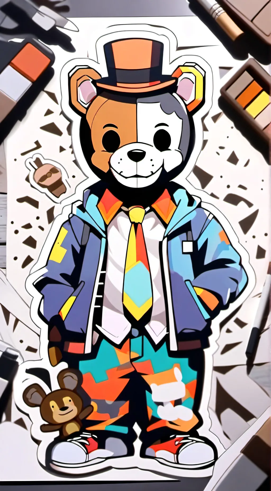 ai character: fnaf mising kids background