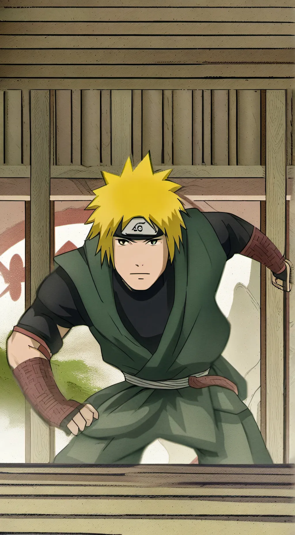 ai character: Minato Namikaze background