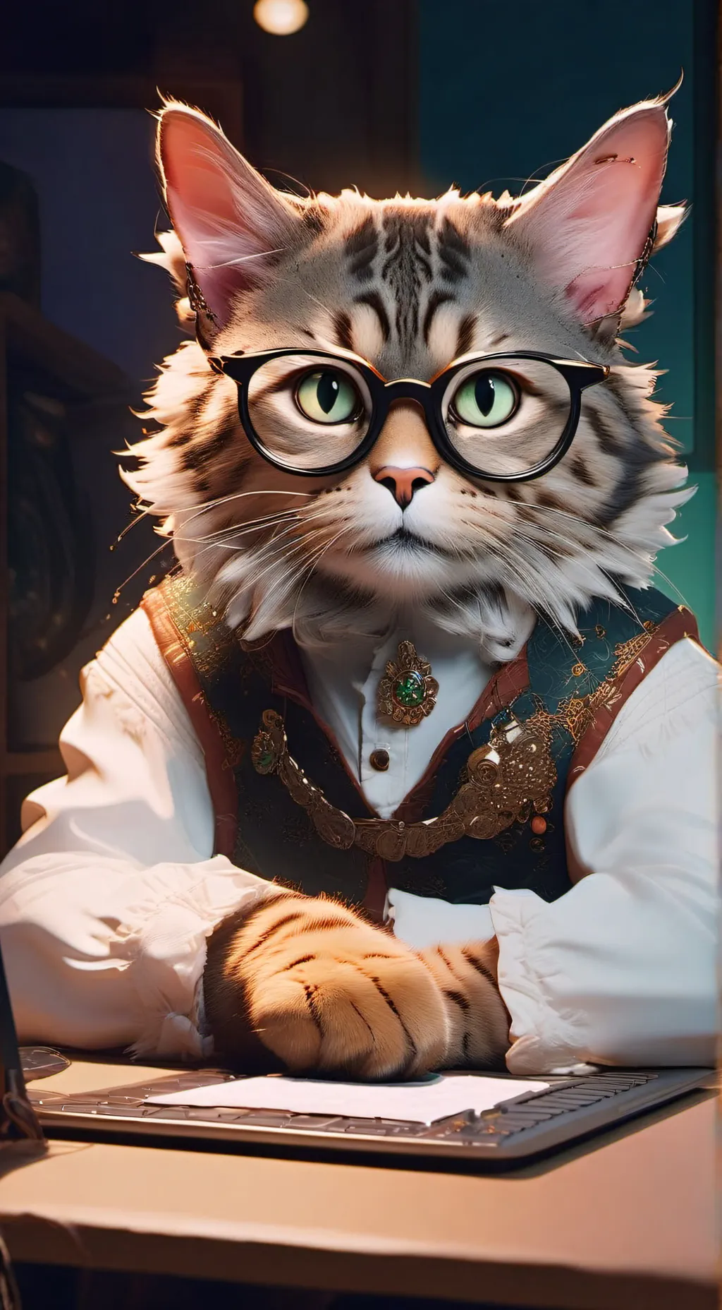 ai character: MemeMaster Mikey background