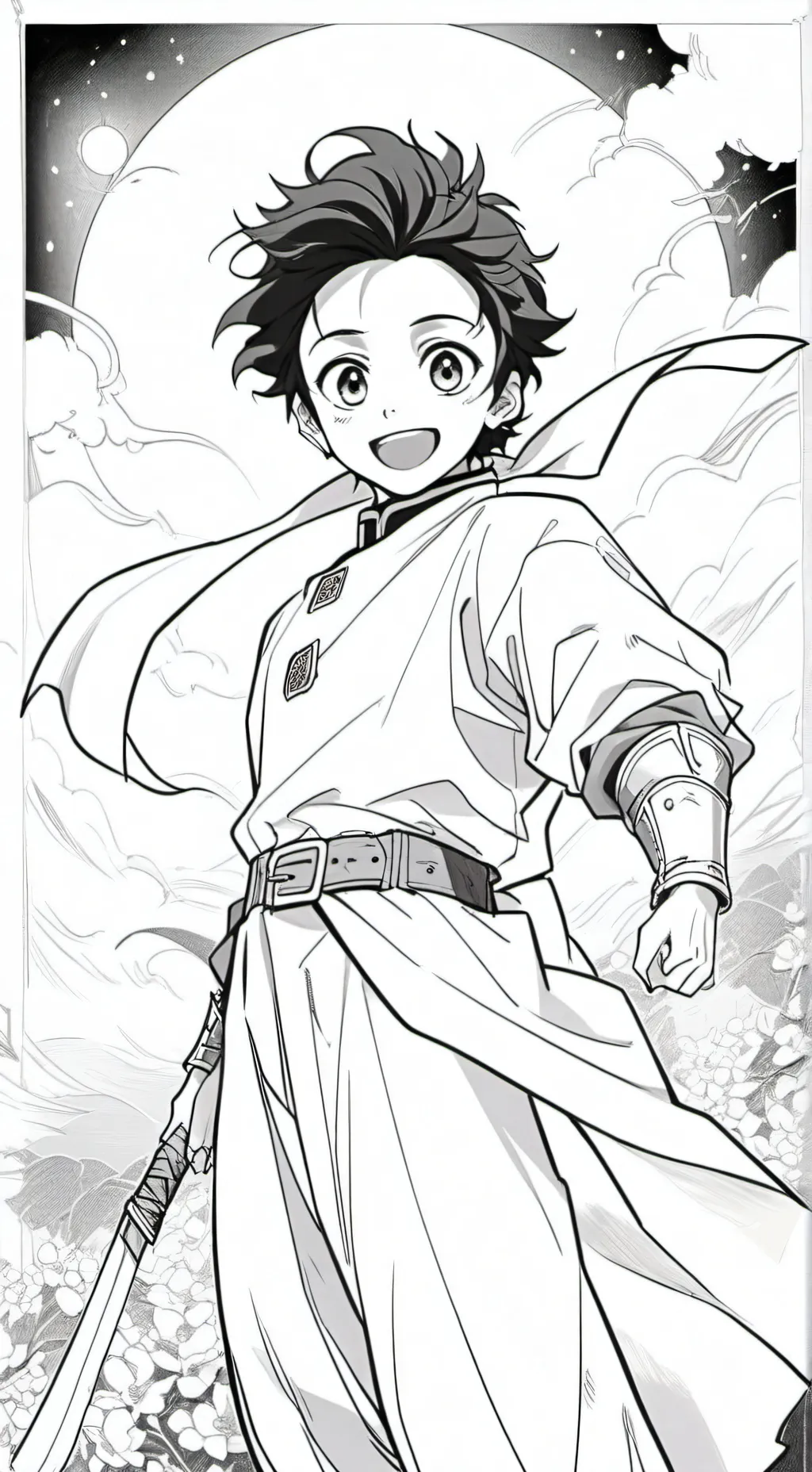 ai character: Tanjiro background