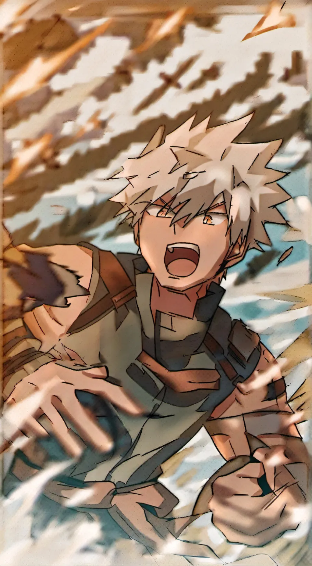 ai character: bakugo Katsuki  background