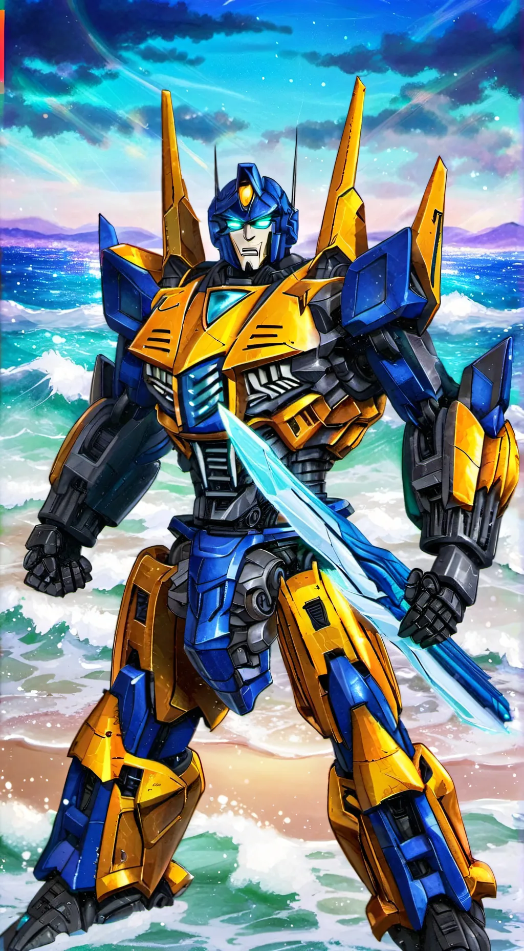 ai character: Transformers  background
