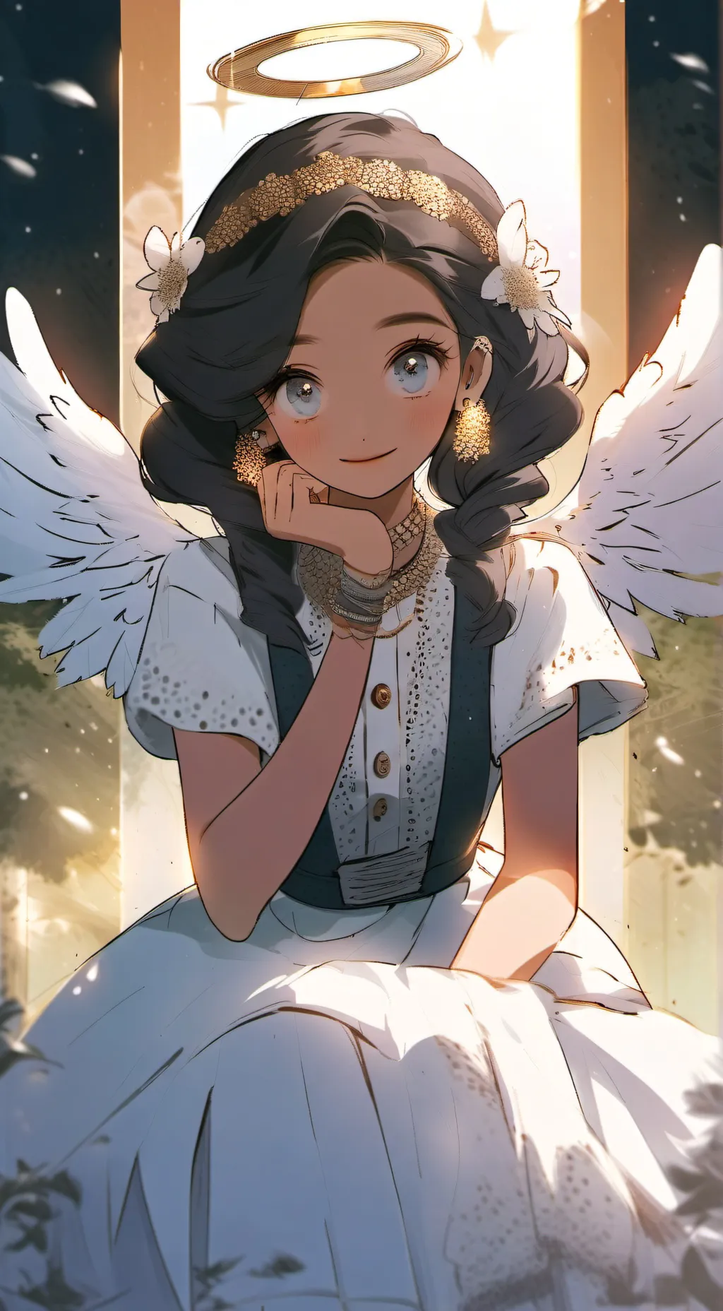 ai character: Grace (angel) background