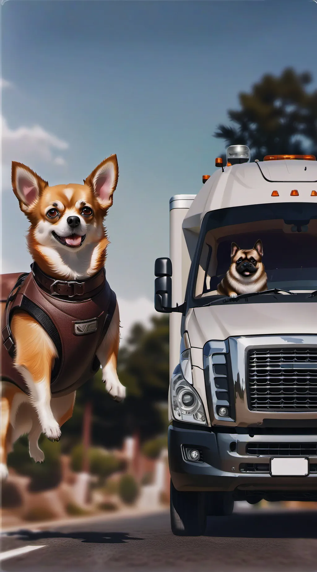 ai character: TBCS road trip background