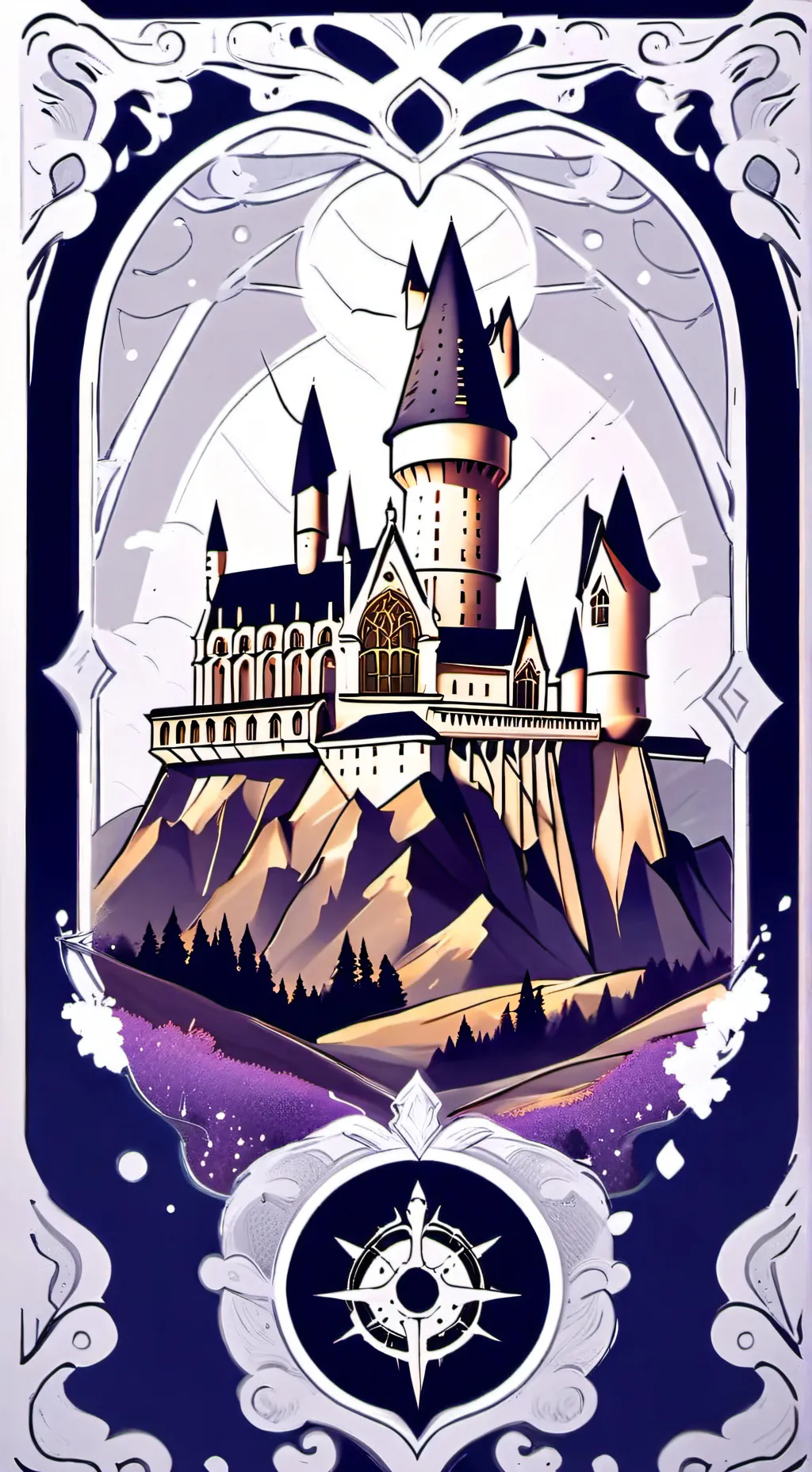 ai character: Hogwarts  background