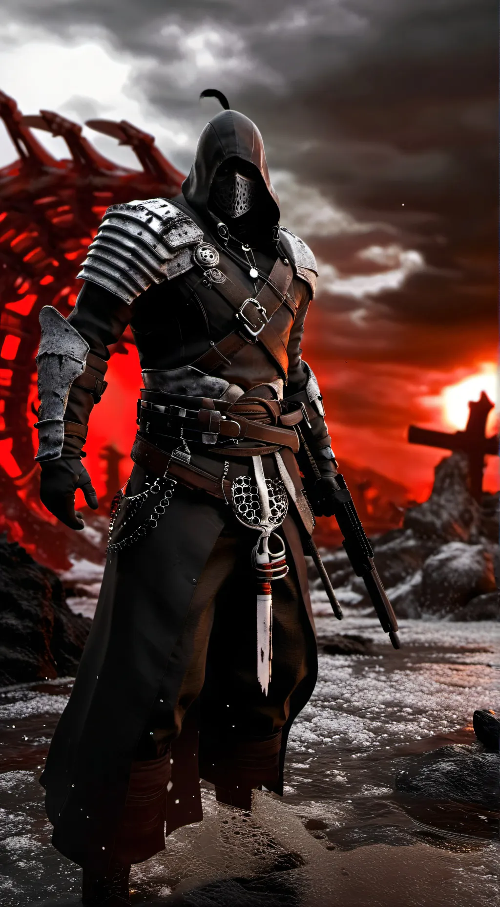 ai character: ghost  background