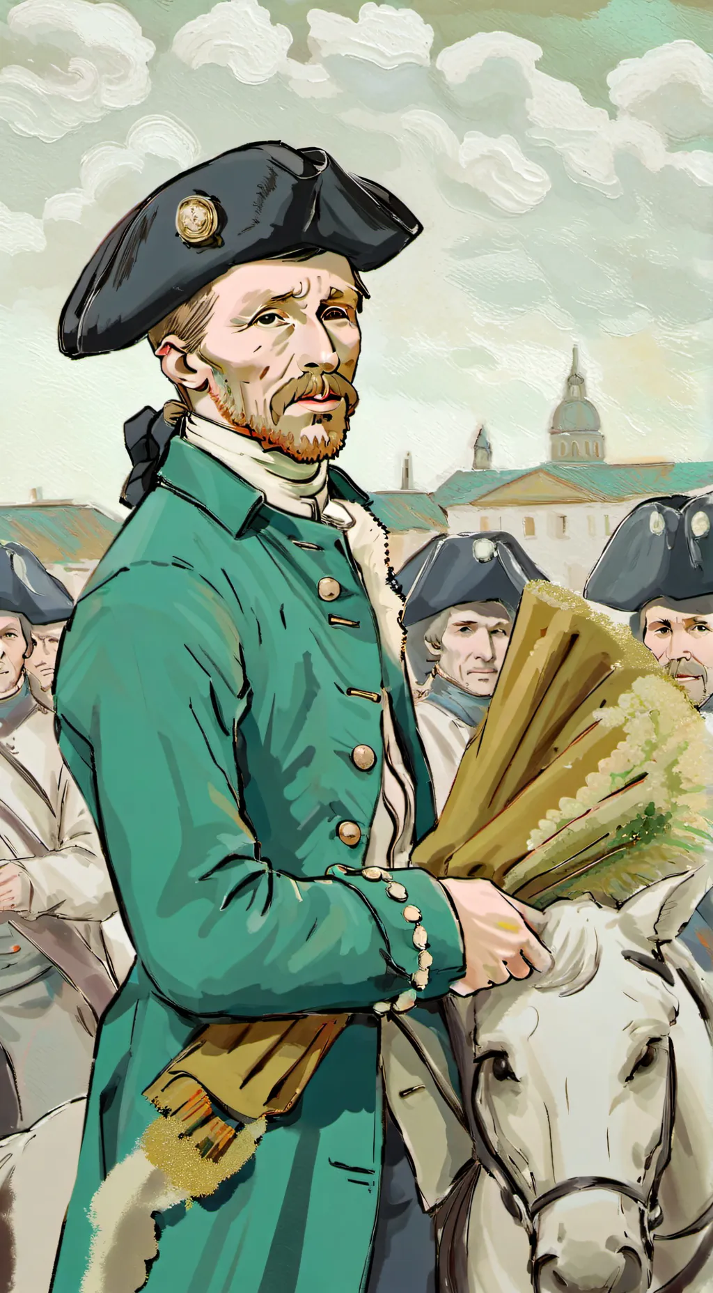 ai character: France( 17th) background