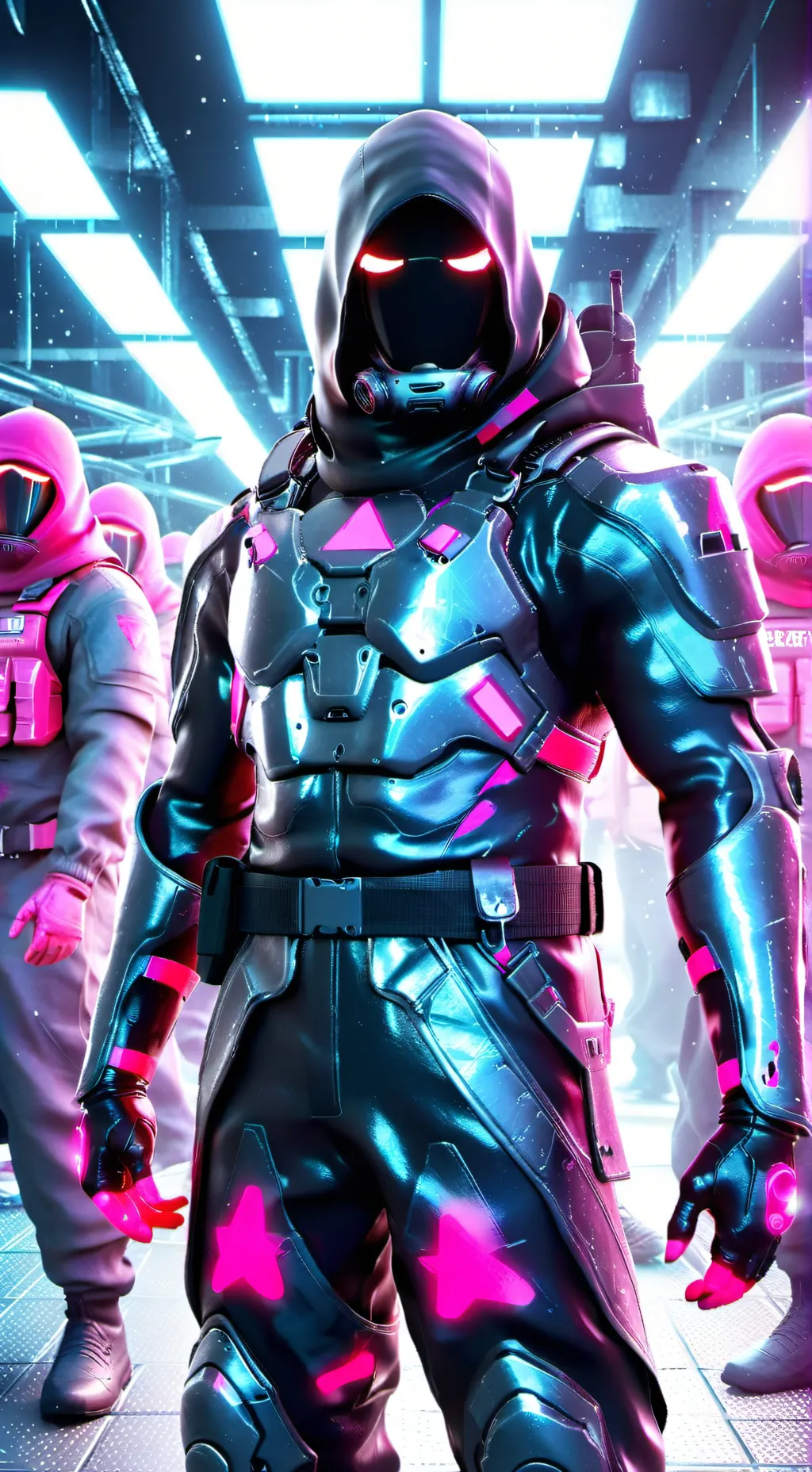 ai character: Masked officer background