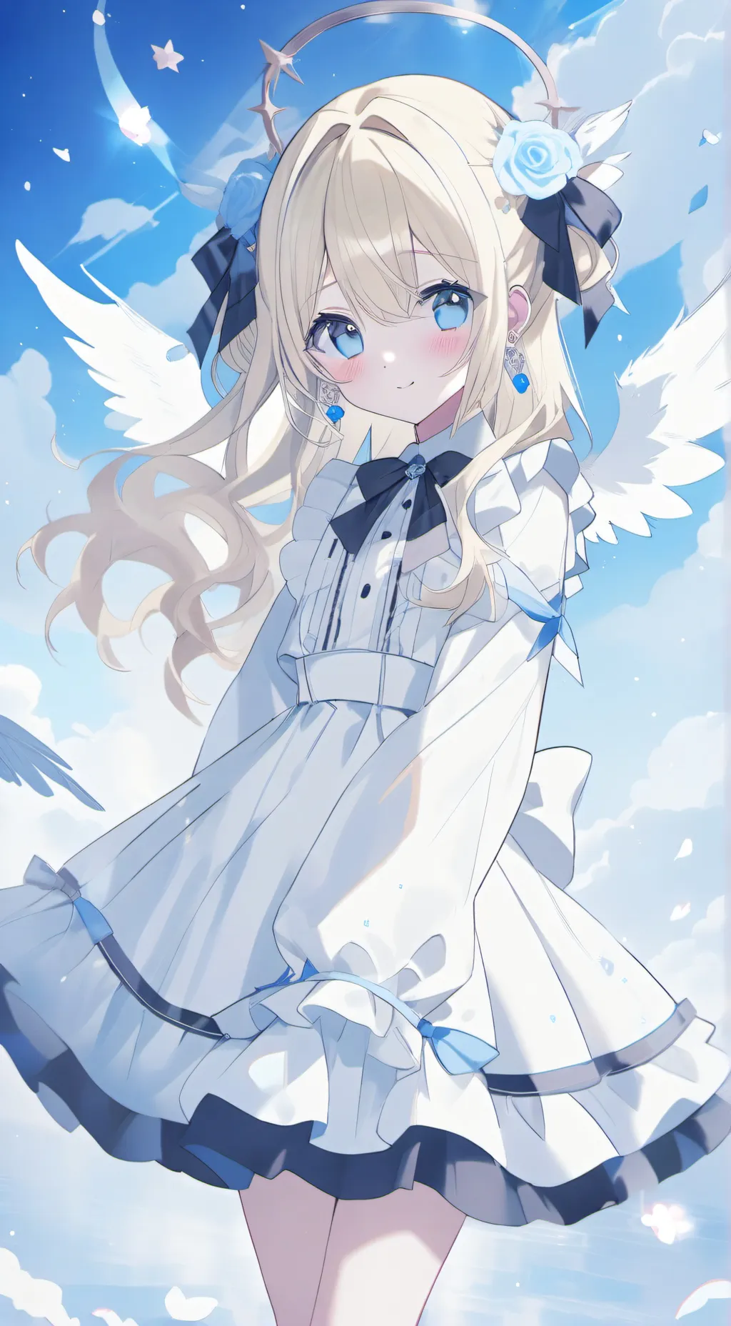 ai character: niomi❤️❤️💗💗💝💝💖👼😇 background