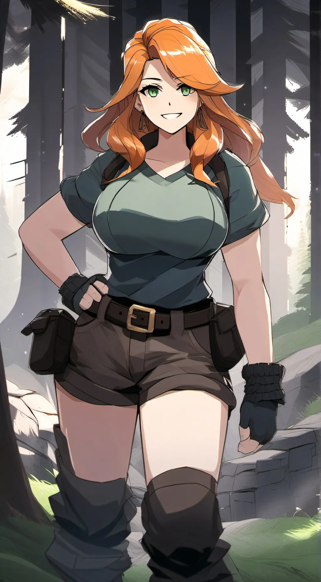 ai character: Alex (minecraft) background