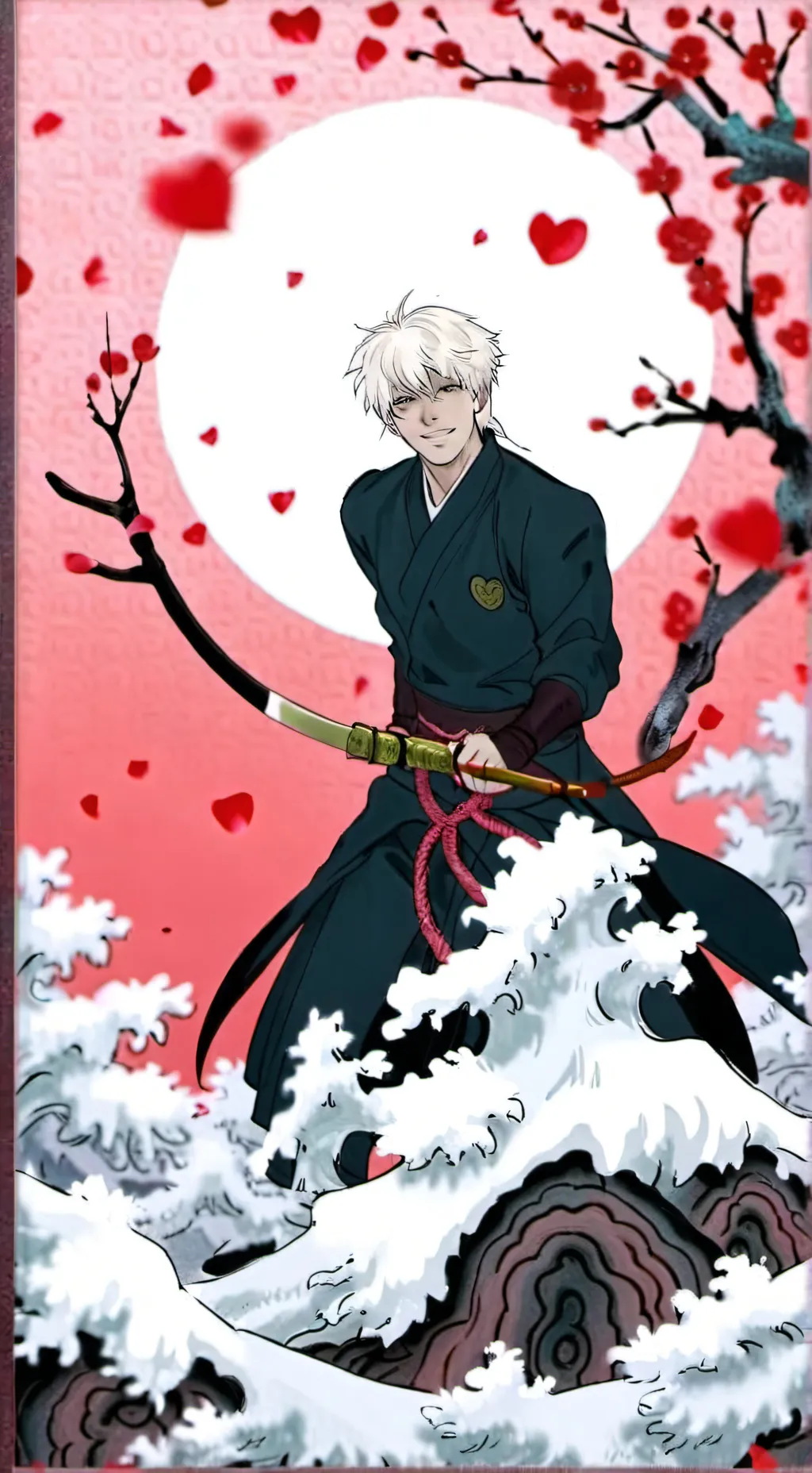 ai character: JJK valentines💝💝 background