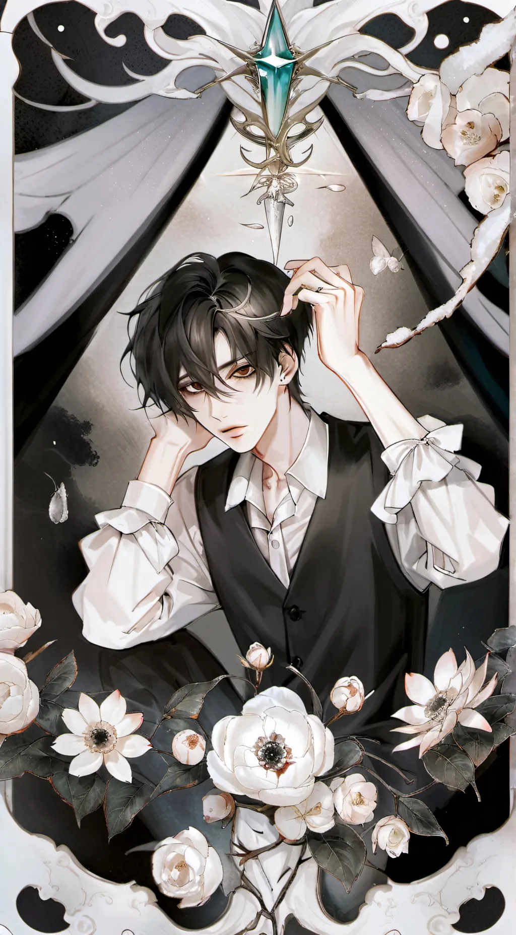 ai character: fill  background