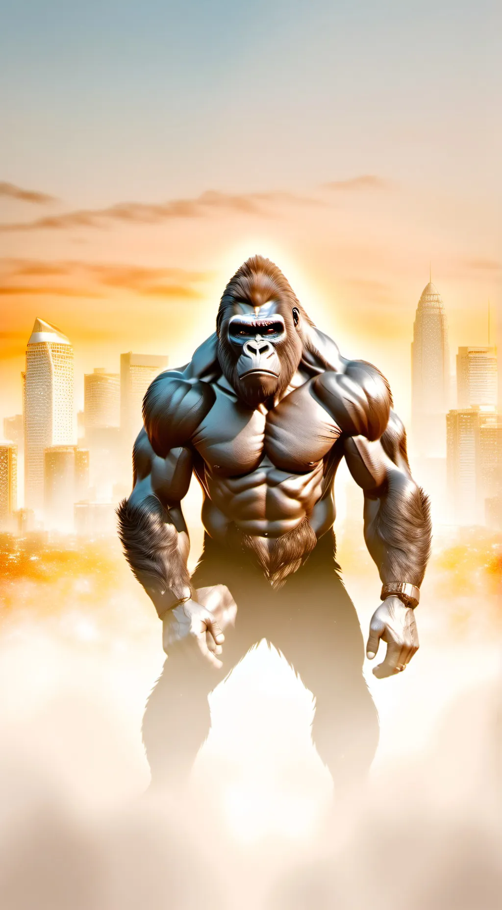 ai character: KING KONG 1976 background