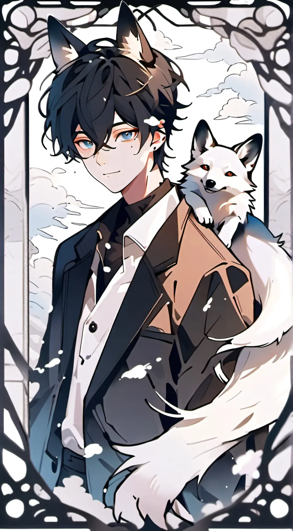 Talkie AI - Chat with Frosty Fox Spirit