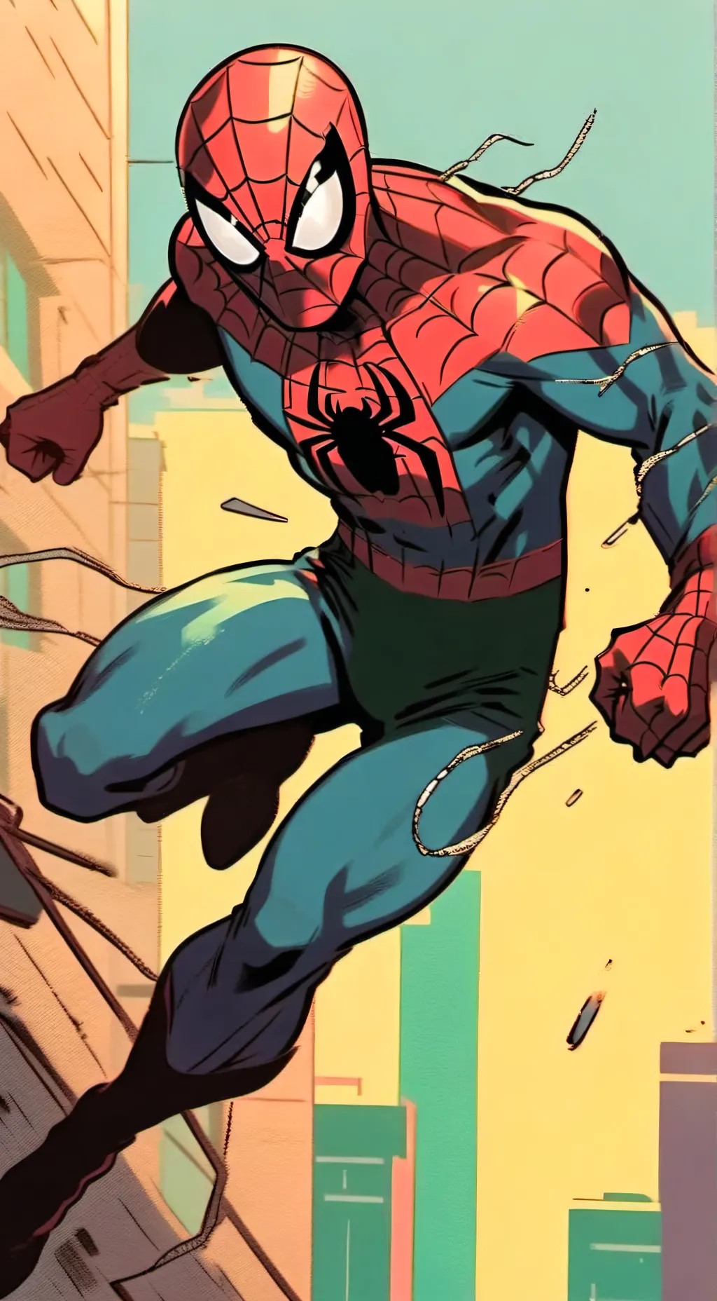 ai character: spider-man background