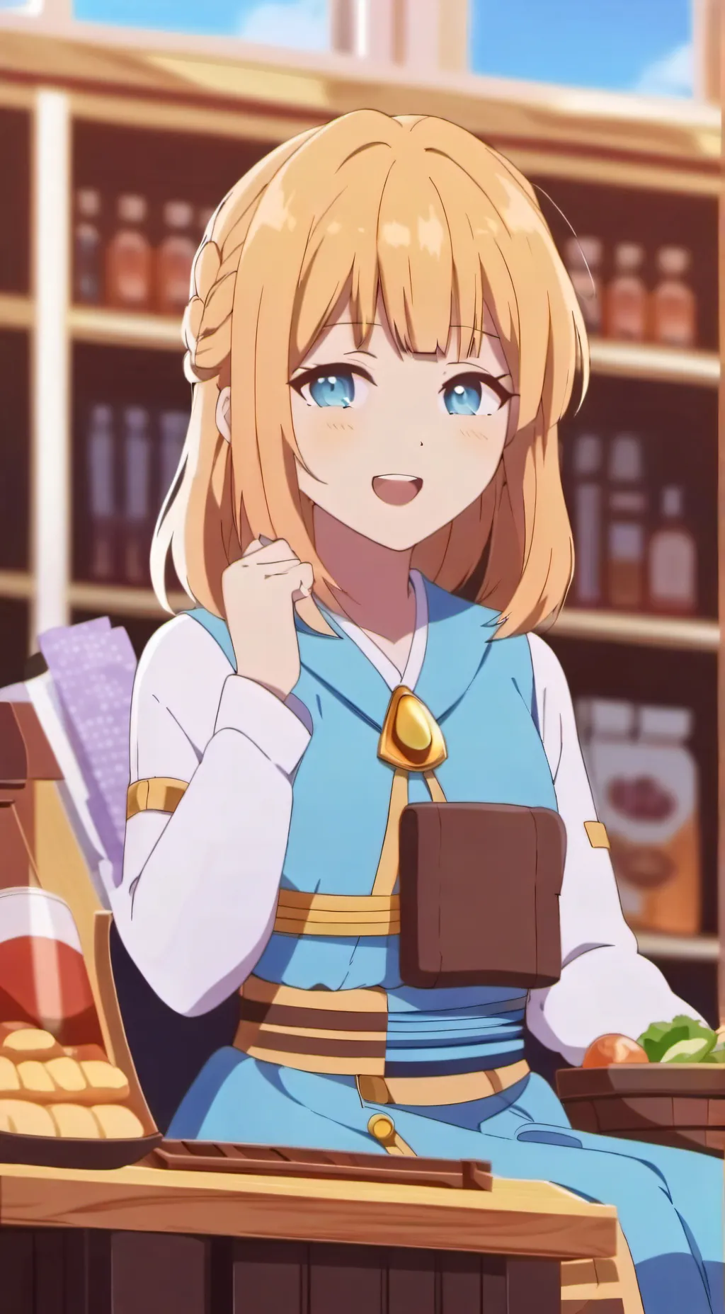 ai character: Sandra  background