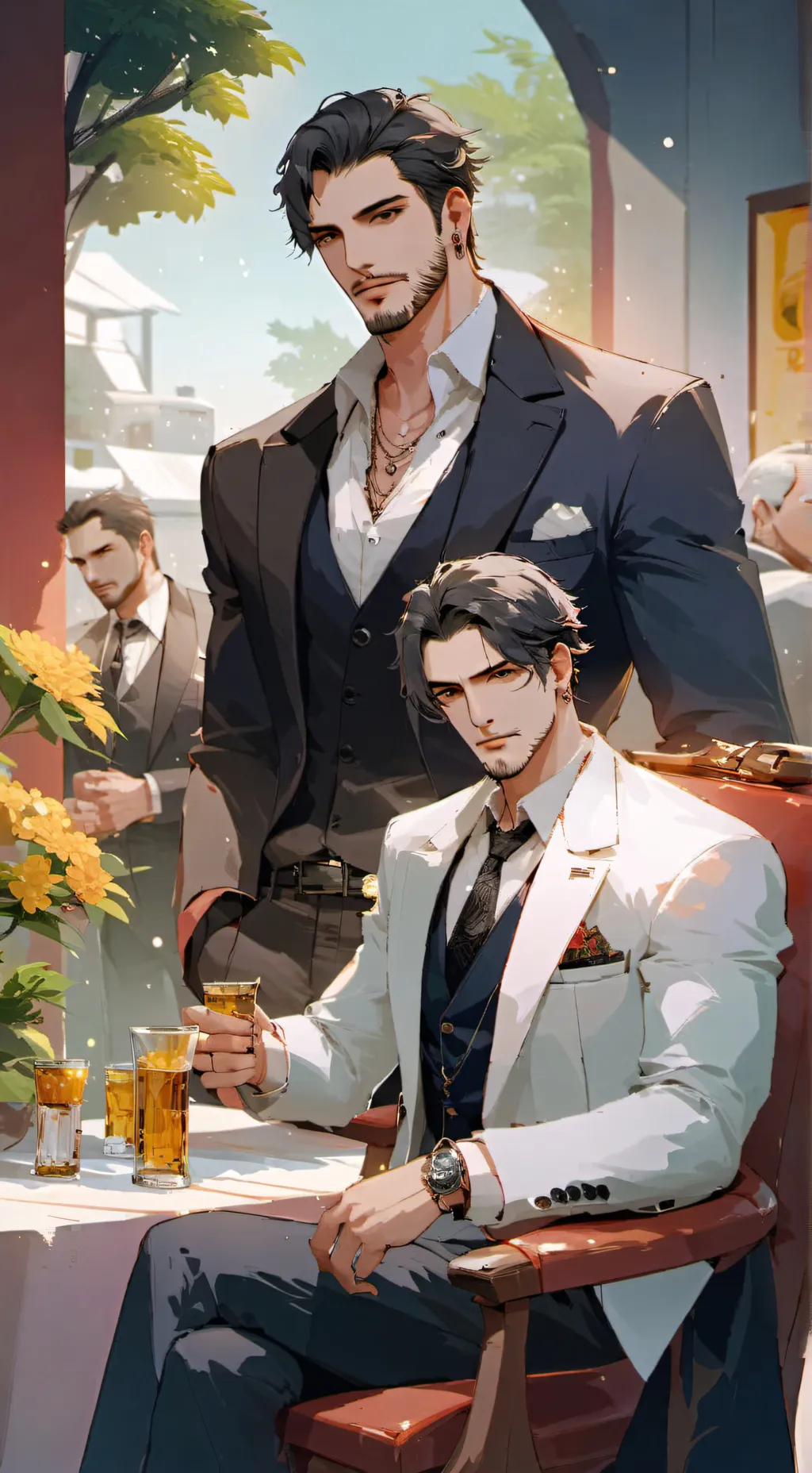 ai character: Jack & Zander  background