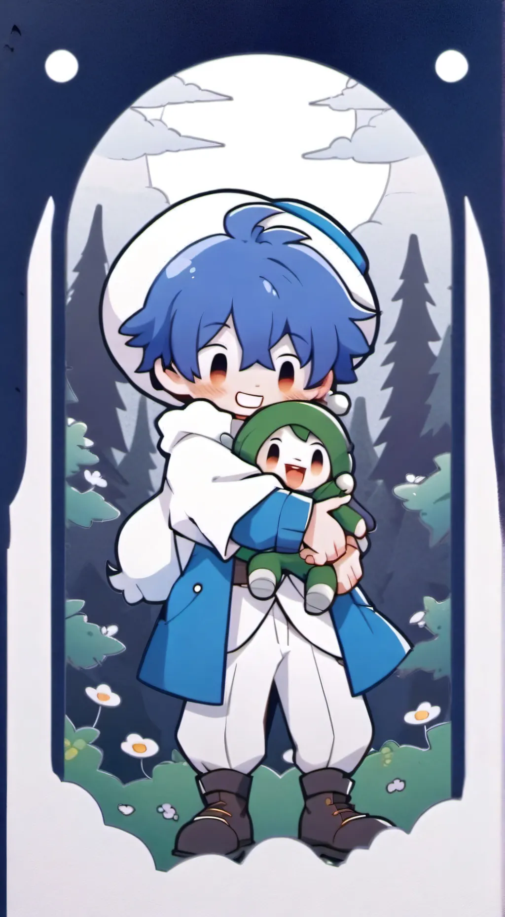 ai character: huggy x player background