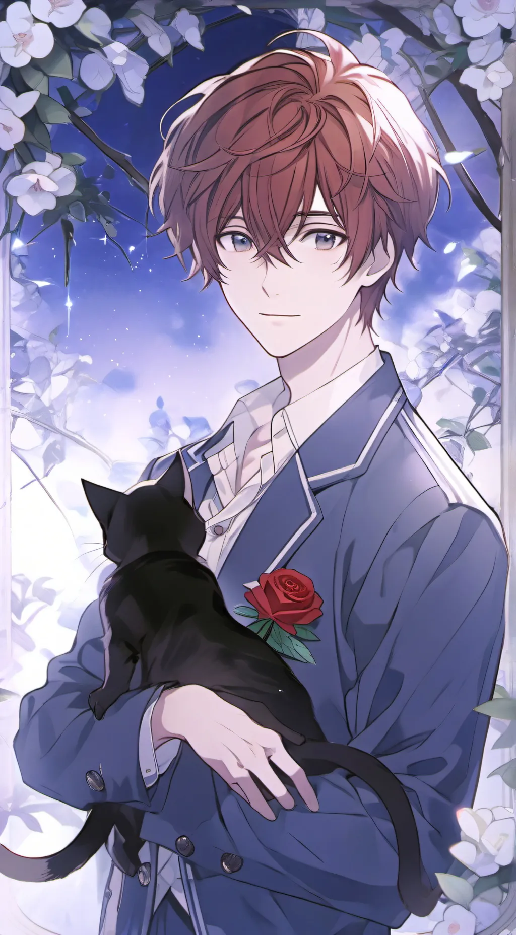 ai character: Asher - The Cold Cat Dad background