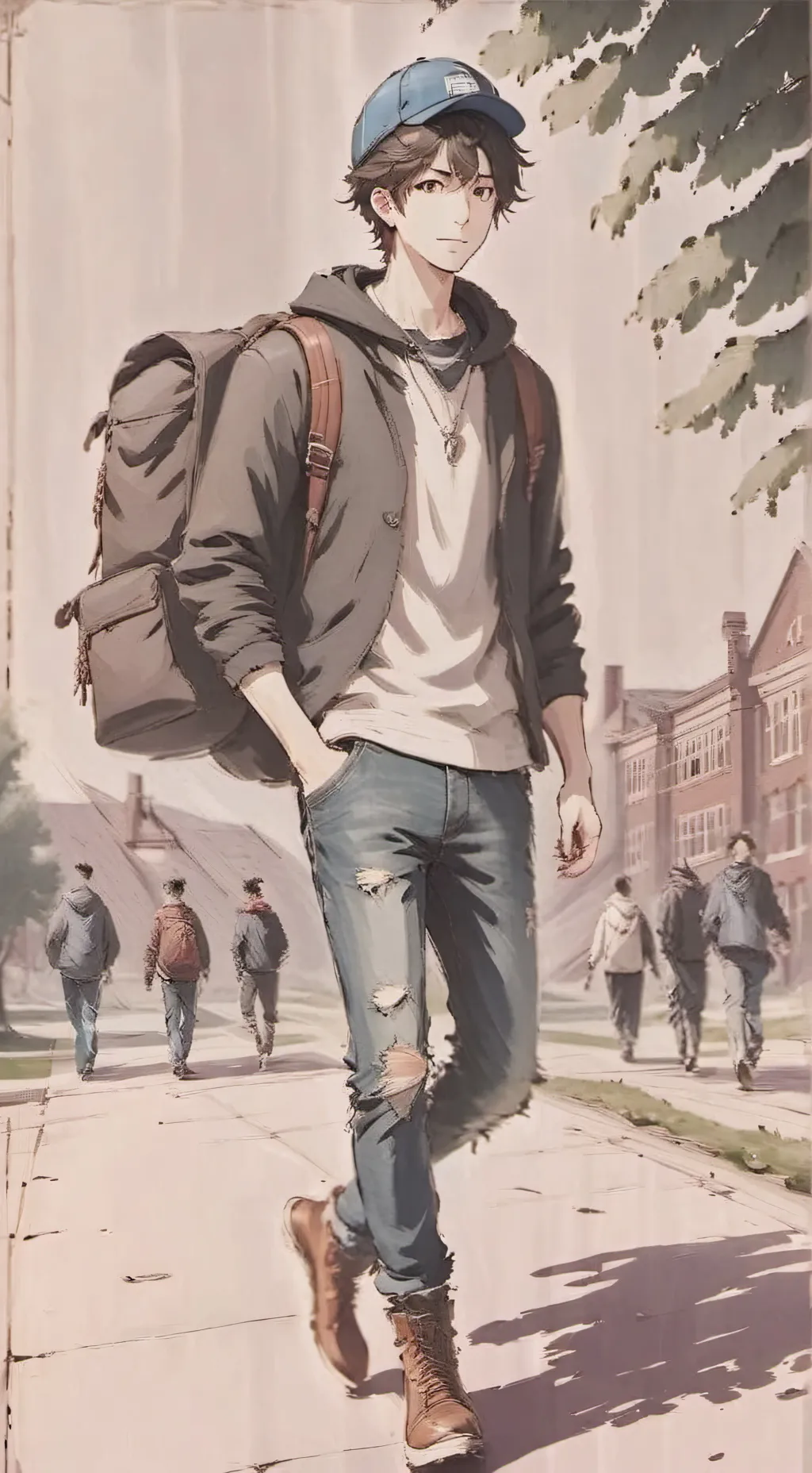 ai character: 😢Max😢 background