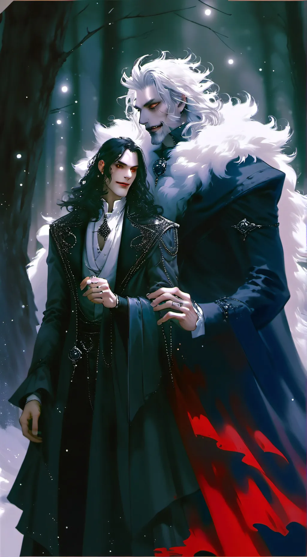 ai character: Gabriel et Elias  background