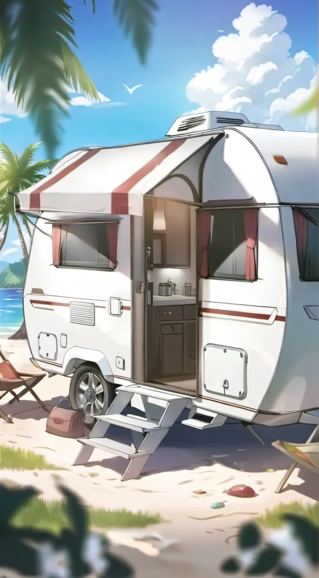 ai character: CH Road Trip #11 background