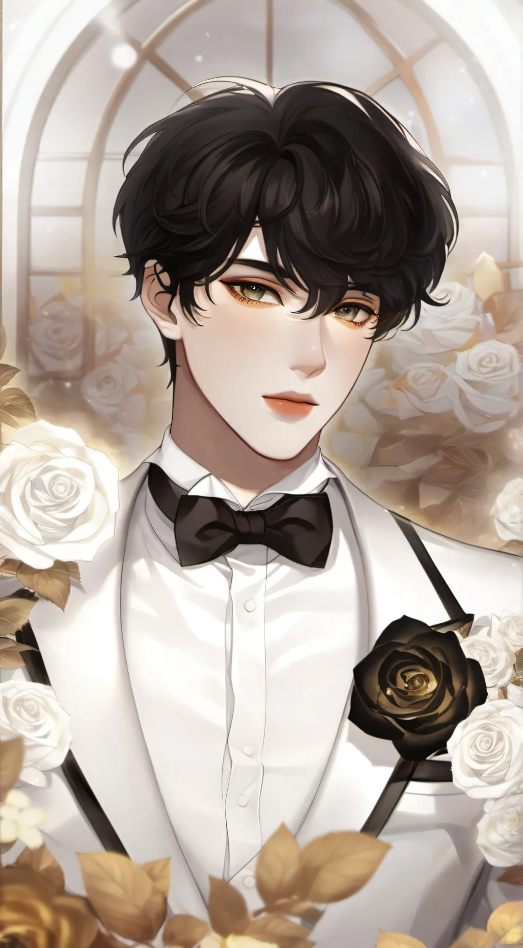 ai character: ▪︎• Fin •▪︎ background