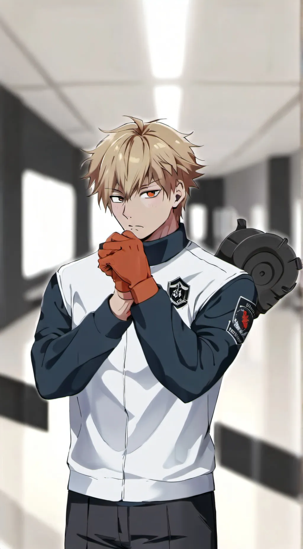 ai character: Katsuki Bakugo background