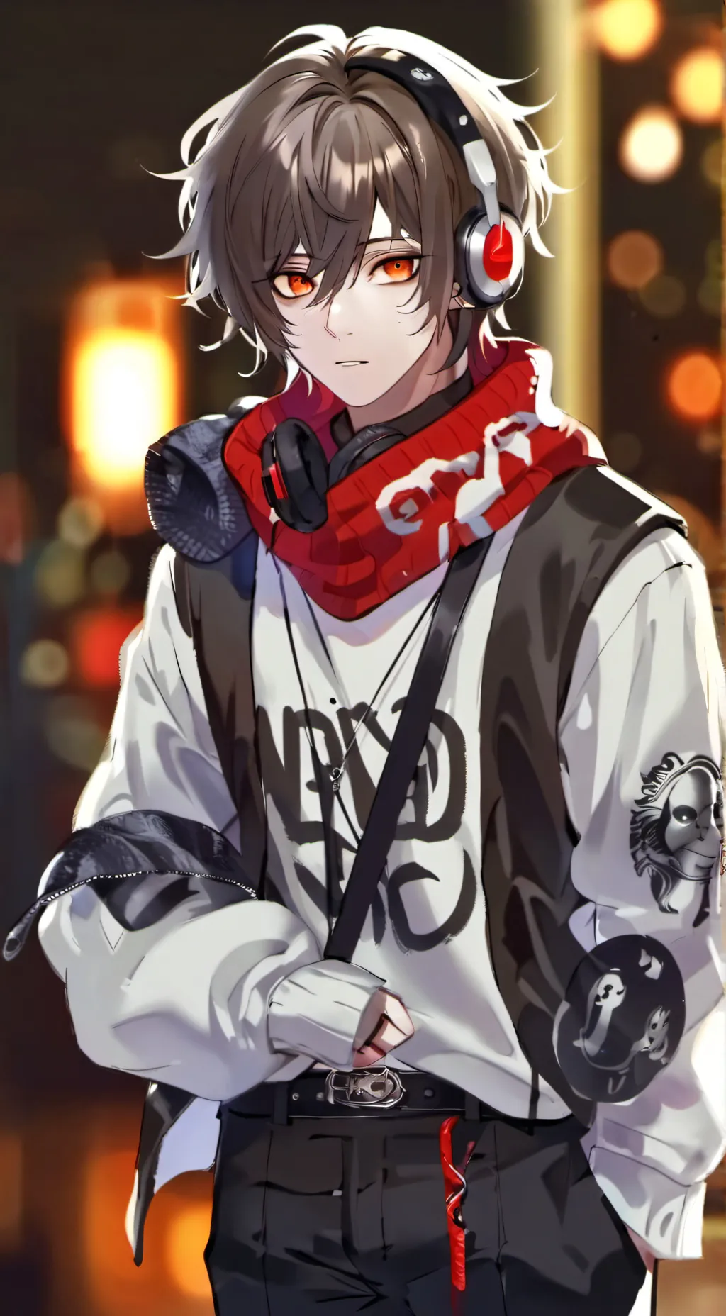 ai character: Mika | music boy background