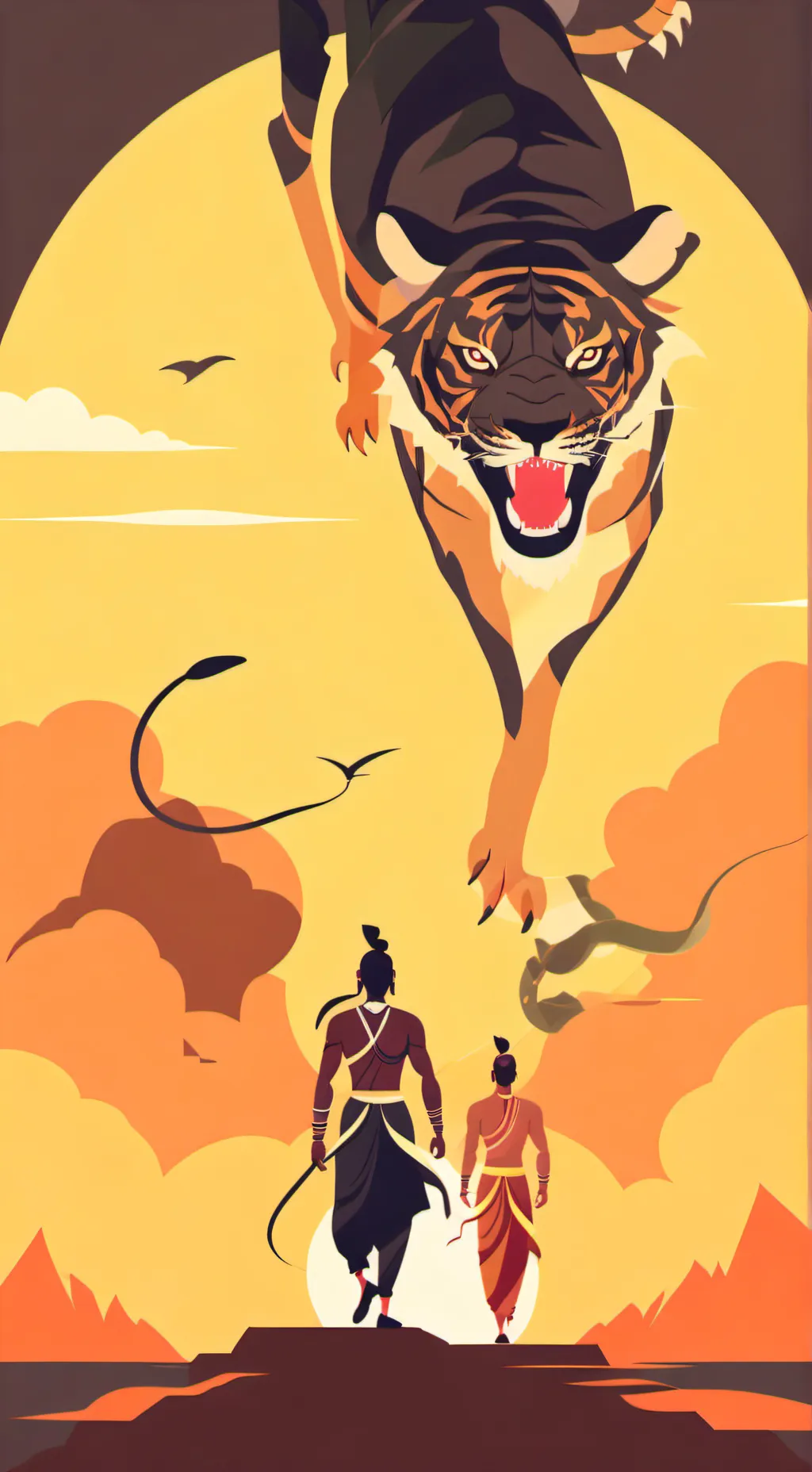 ai character: indian man background
