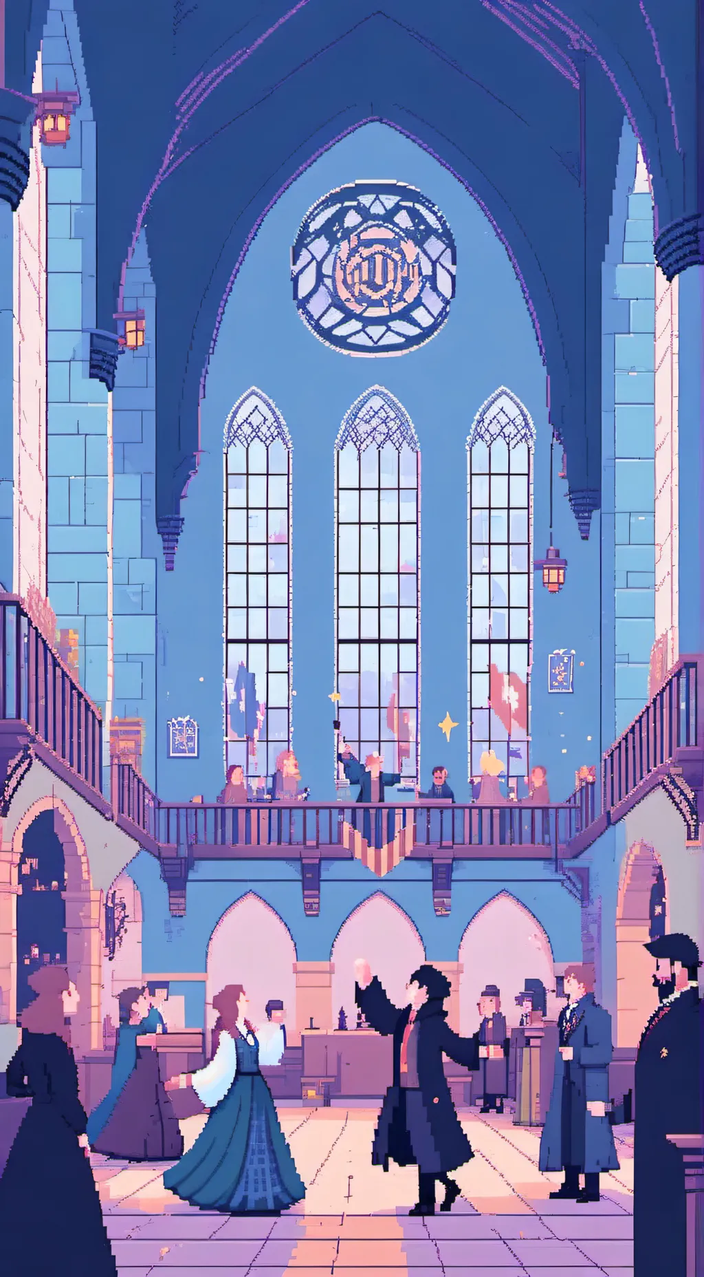 ai character: HP yule ball background