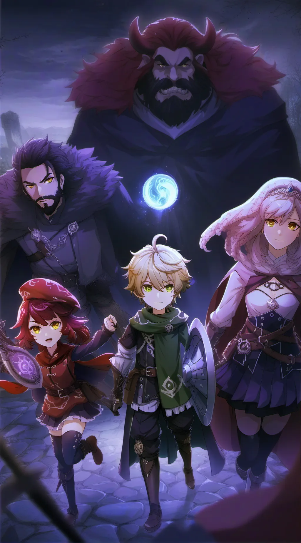 ai character: The shield héro background