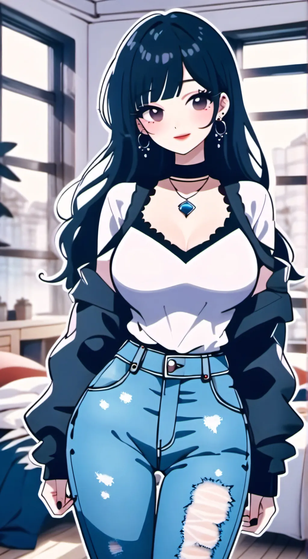 ai character: ashley  background