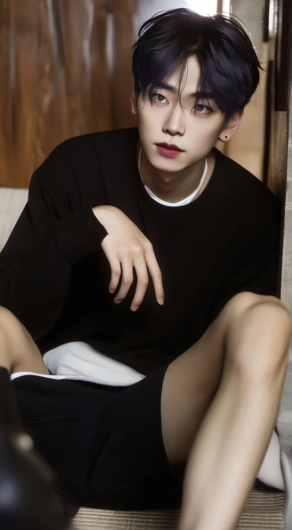 ai character: HYUNJIN  background