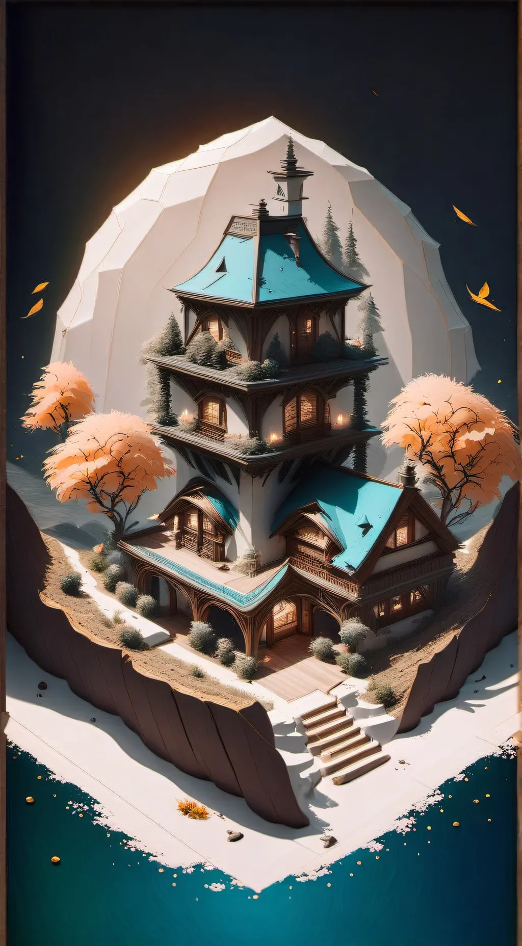 ai character: Md small background