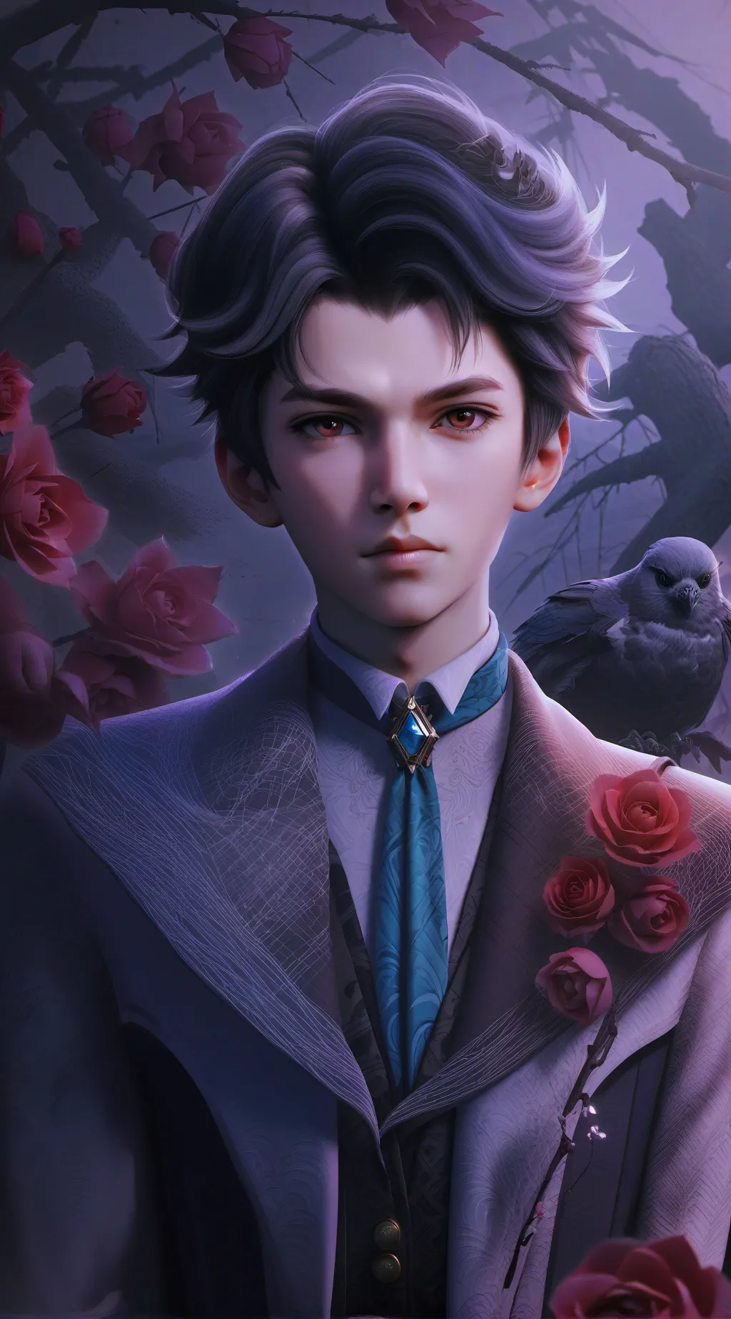 ai character: Théo background