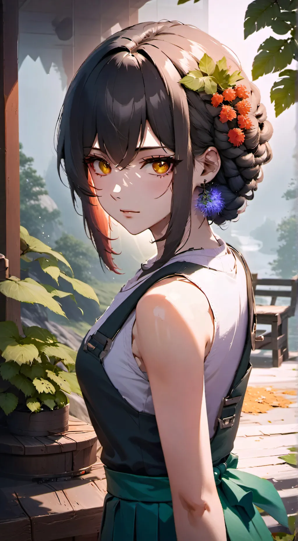 ai character: Amie  background