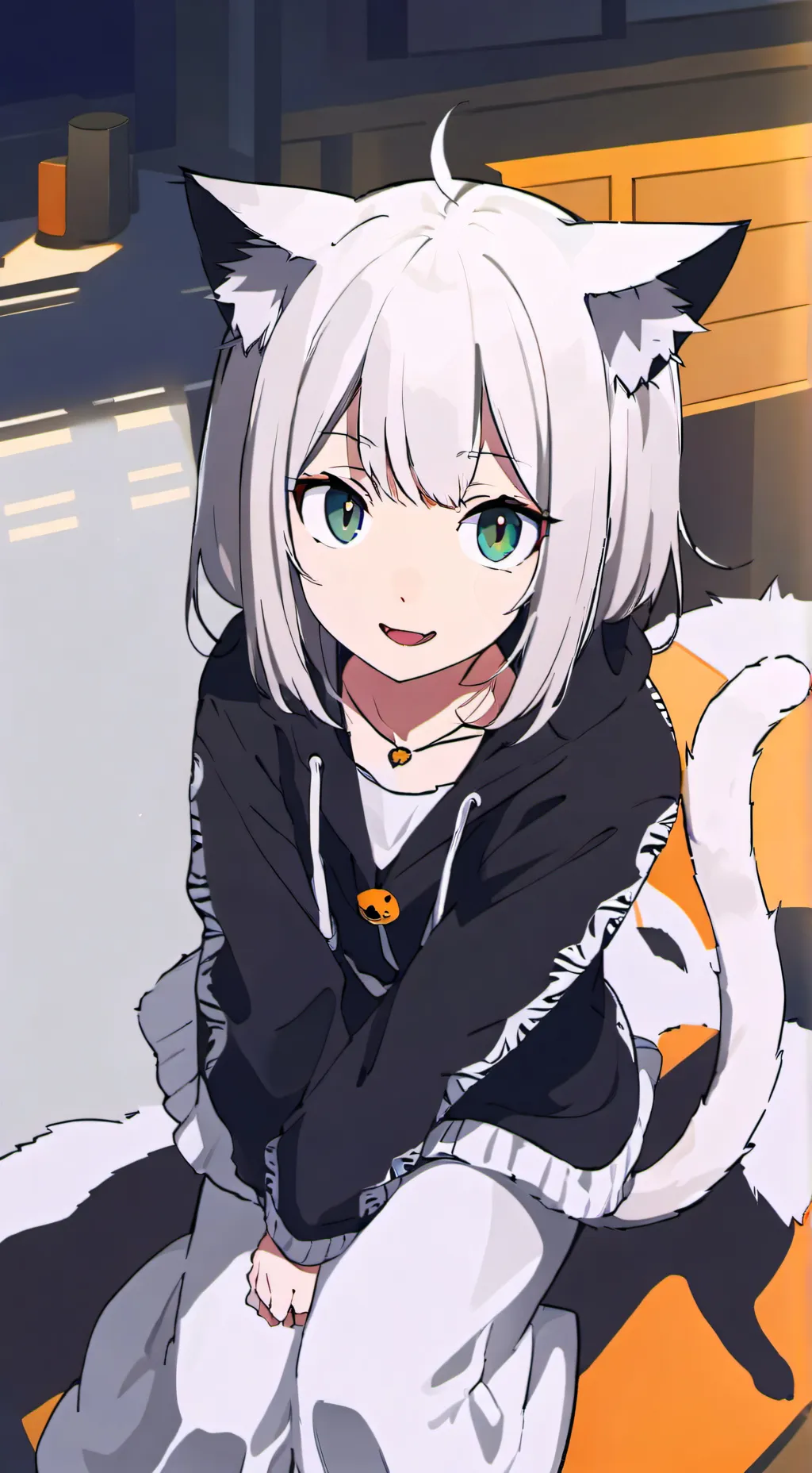 ai character: Shadow Stripe Spirit background
