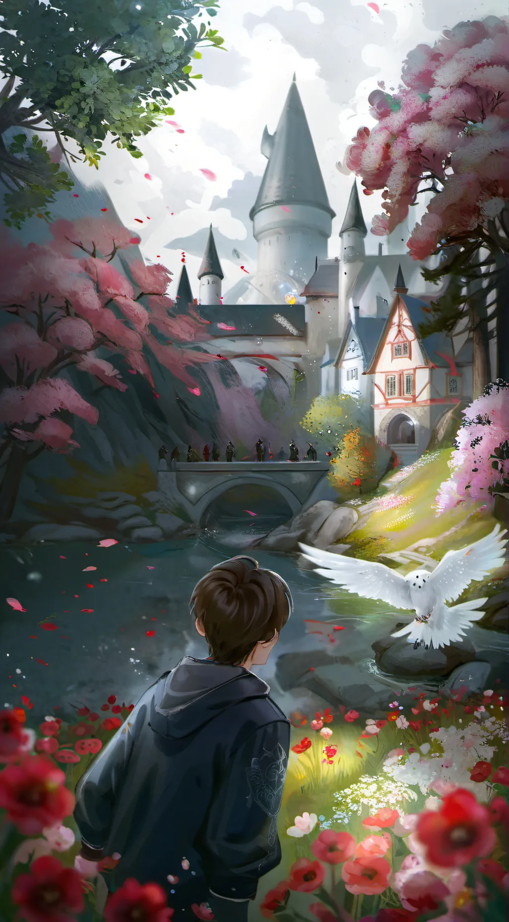 ai character: Hogwarts background
