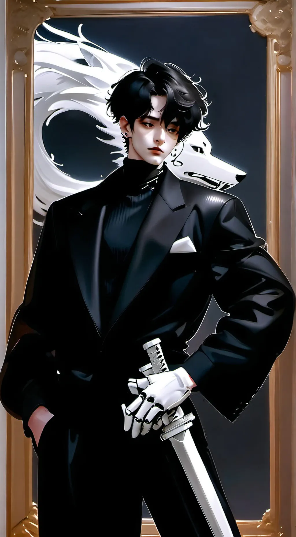 ai character: Mark background