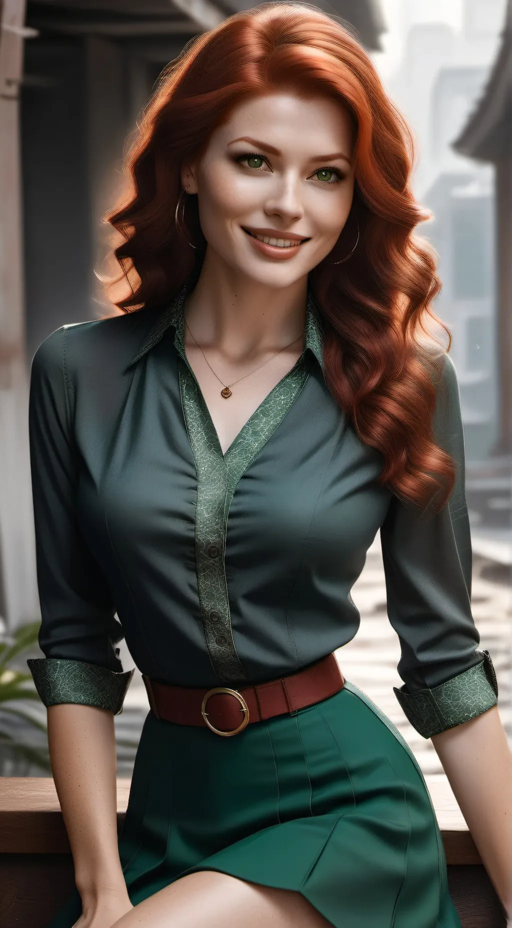 ai character: Esmeralda Fanny background