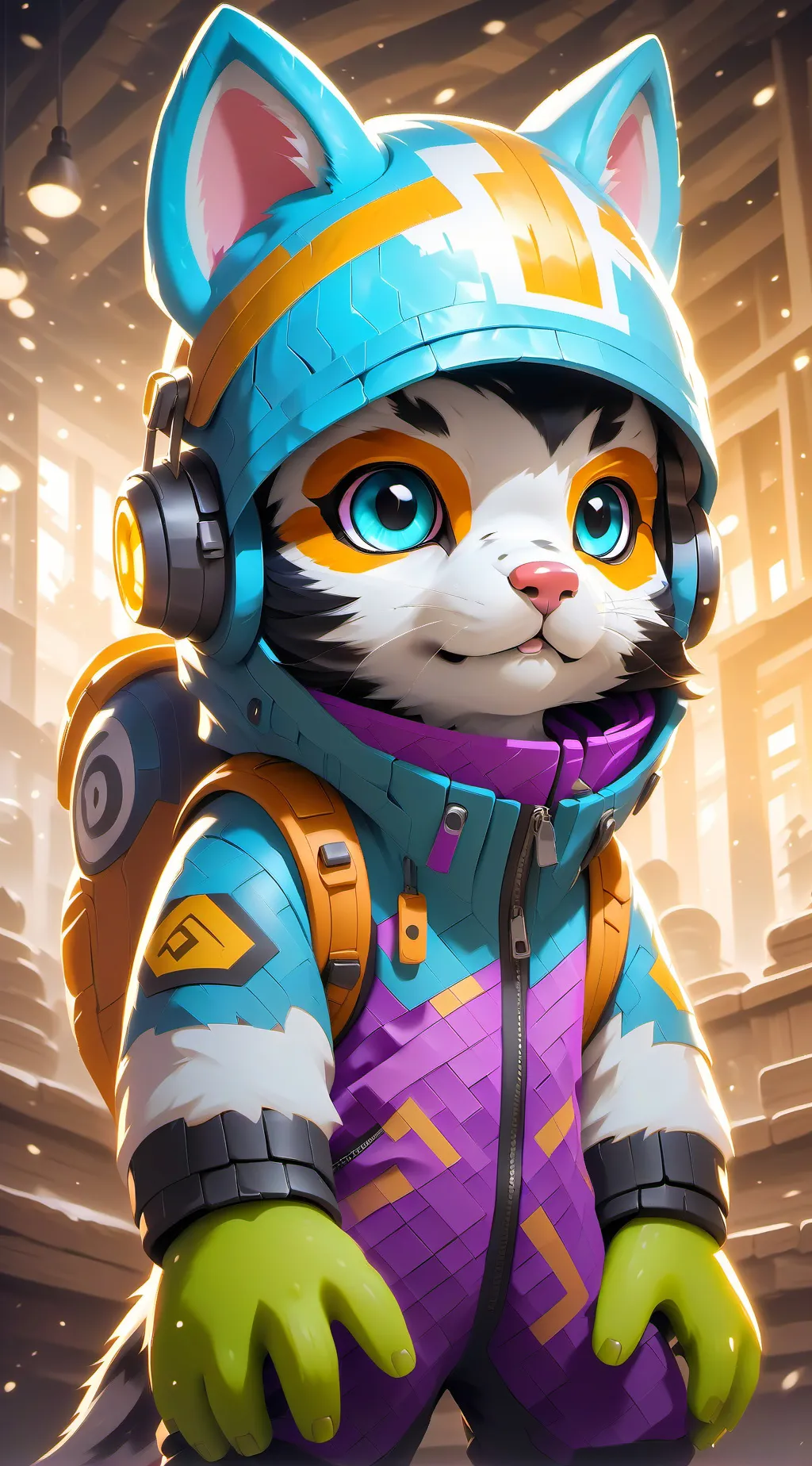 ai character: koteł  background